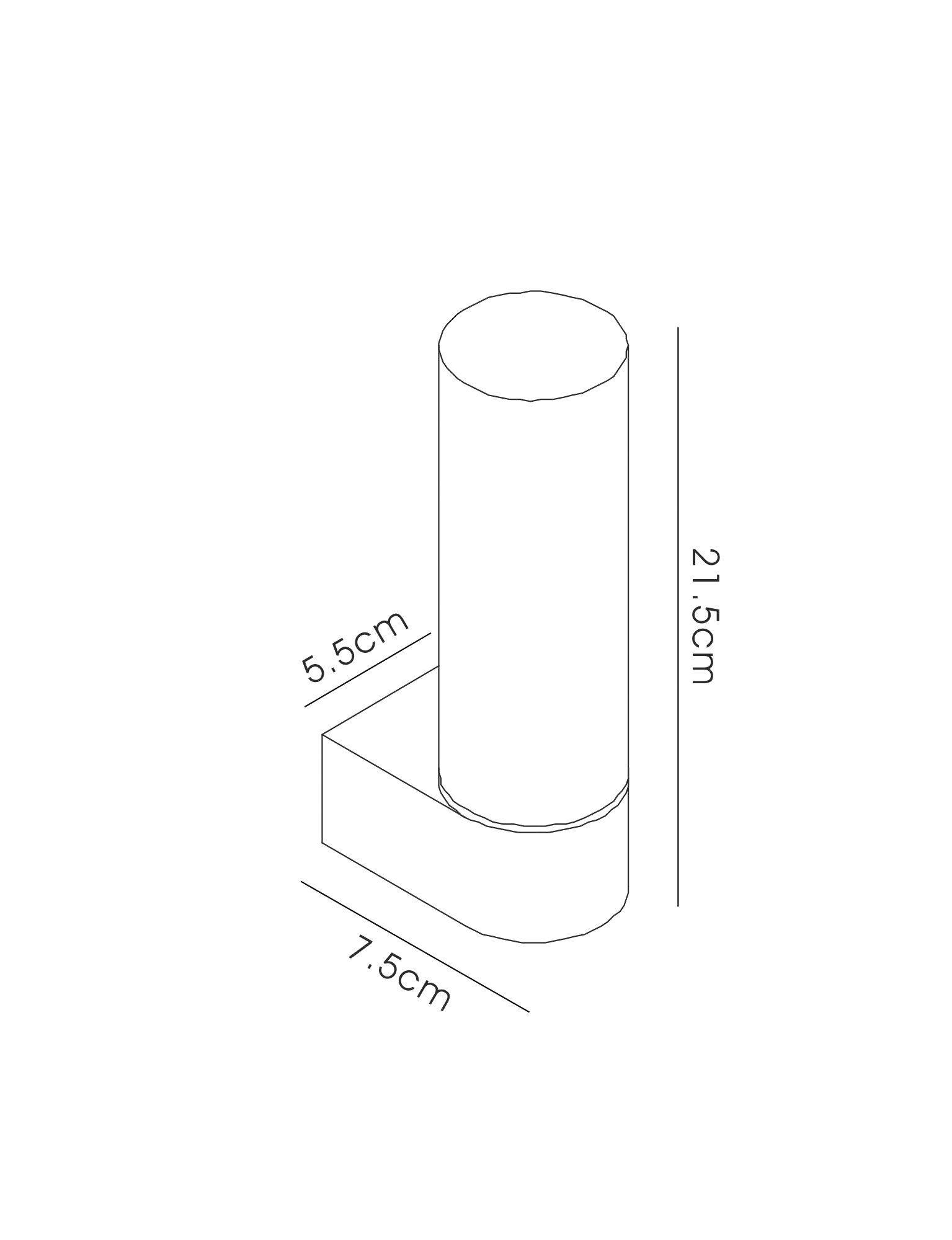 D0387  Tasso Glass IP44 1 Light Wall Lamp Polished Chrome